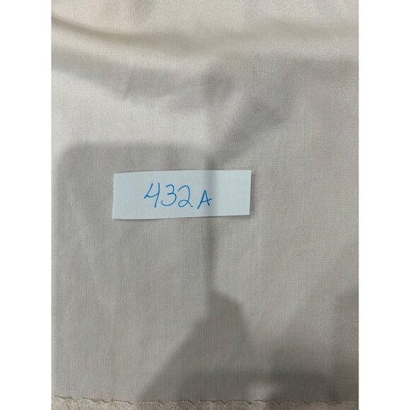 VINTAGE Opalite Beige Half Slip With Lace Trim SZ Short Medium - Picture 7 of 8